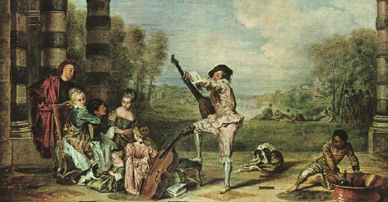 Jean-Antoine Watteau The Music Party France oil painting art